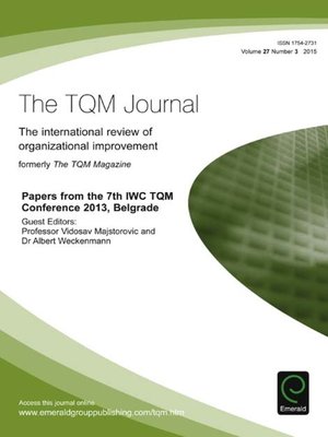 cover image of The TQM Journal, Volume 27, Issue 3